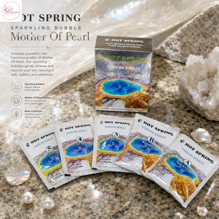 Hot Spring Sparkling Bubbles Mother Of Pearl + Free Pedicure Liner