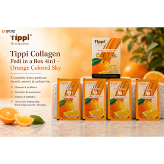 Tippi Collagen Pedi in a Box 4in1 - Orange Colored Sky
