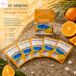 Hot Spring Sparkling Bubbles 5in1 Orange Grove + Free Pedicure Liner