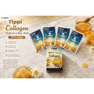 Tippi Collagen Pedi in a Box 4in1 -Milk & Honey