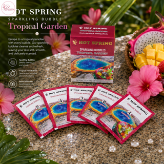 Hot Spring Sparkling Bubbles 5in1 Tropical Garden  + Free Pedicure Liner
