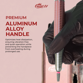 QUEEN 21 - Professional Nail Drill - Pink