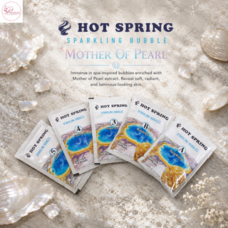 Hot Spring Sparkling Bubbles Mother Of Pearl + Free Pedicure Liner