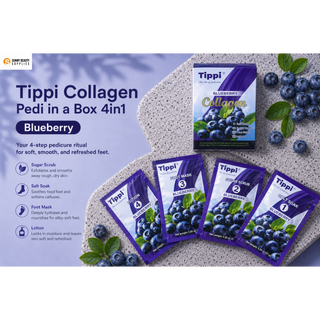Tippi Collagen Pedi in a Box 4in1 - Blueberry