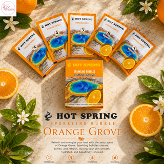 Hot Spring Sparkling Bubbles 5in1 Orange Grove + Free Pedicure Liner