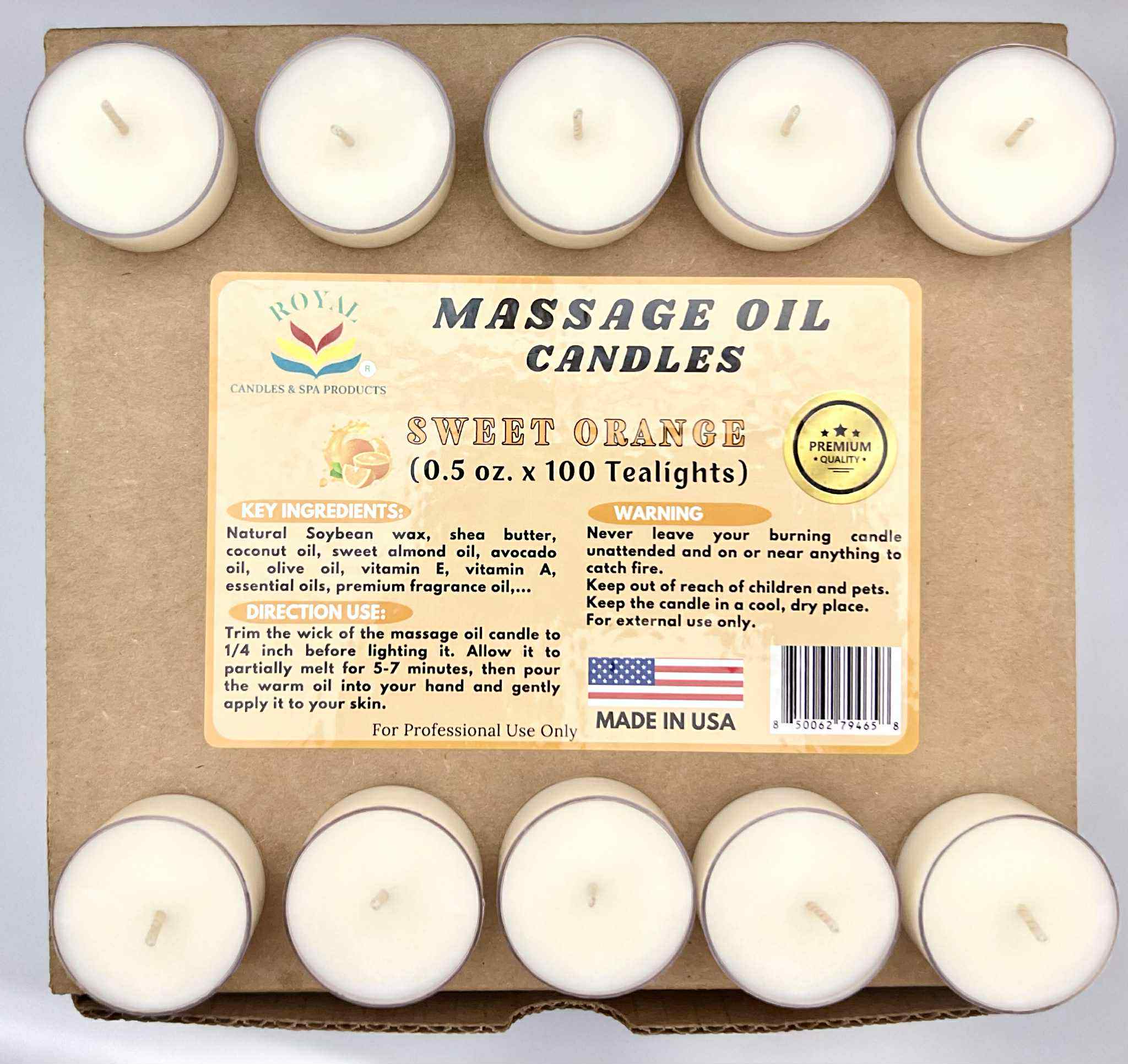 Royal Massage Candles 100pcs