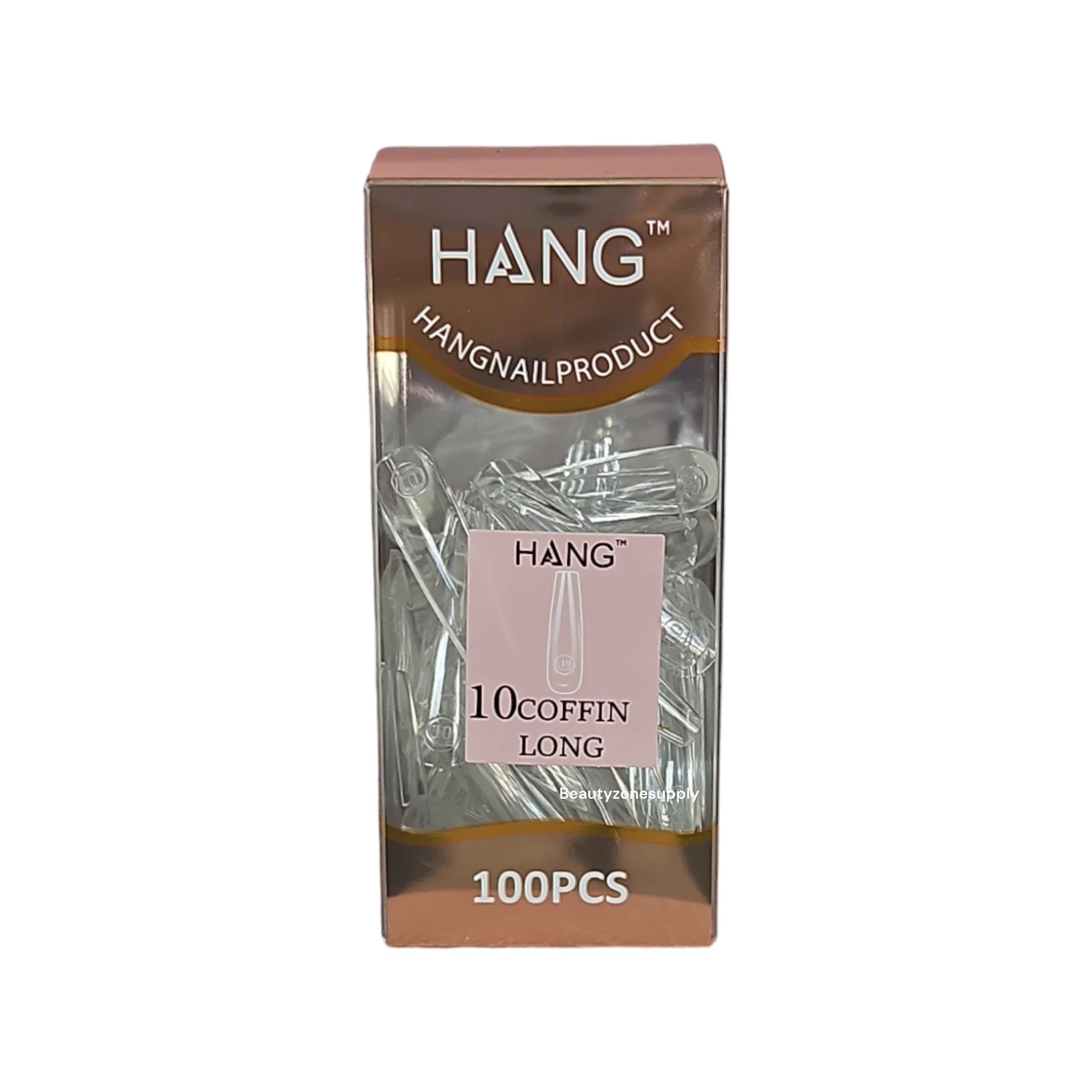 Hang Gel x Tips Premium 100 pc Refill Box Coffin Long