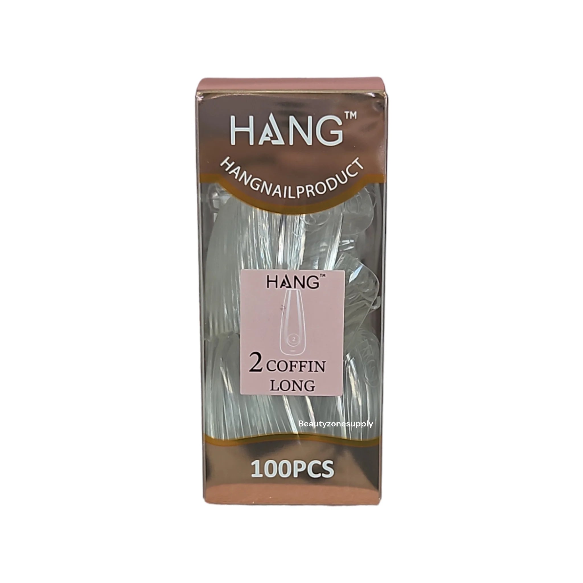 Hang Gel x Tips Premium 100 pc Refill Box Coffin Long