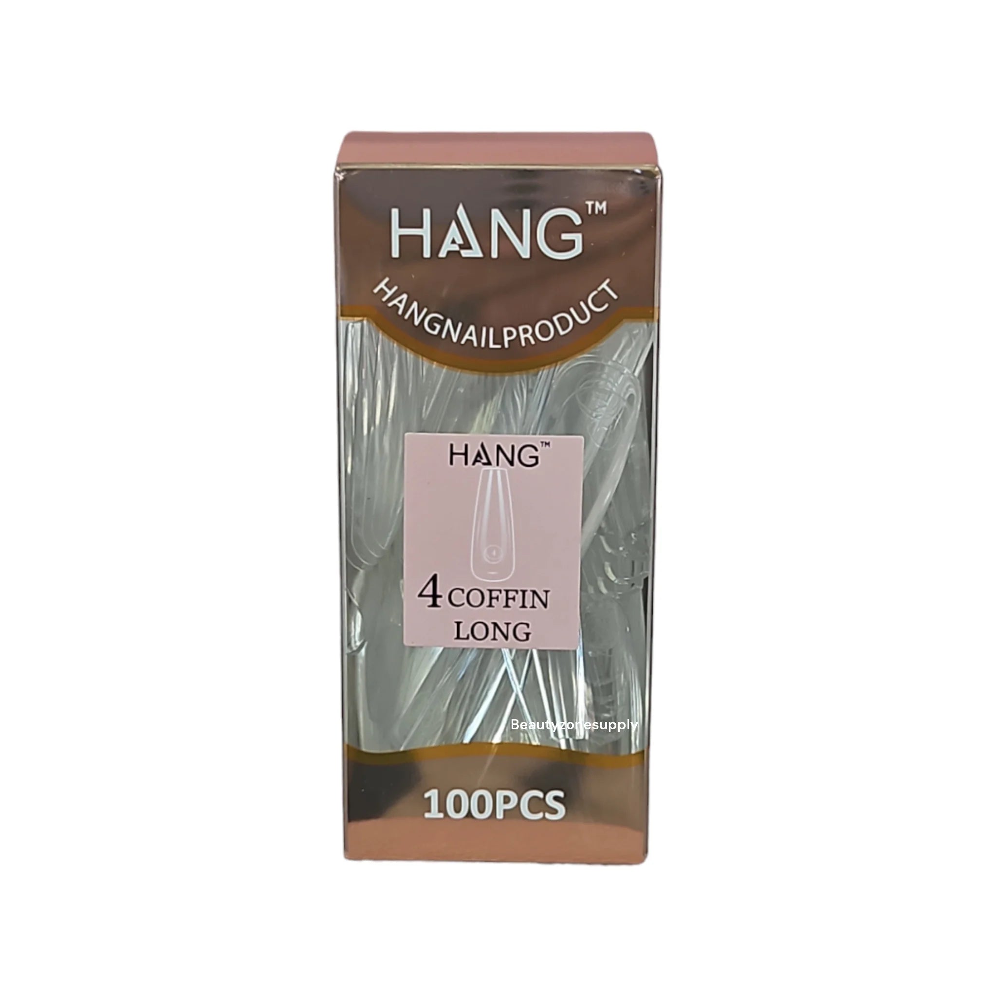 Hang Gel x Tips Premium 100 pc Refill Box Coffin Long