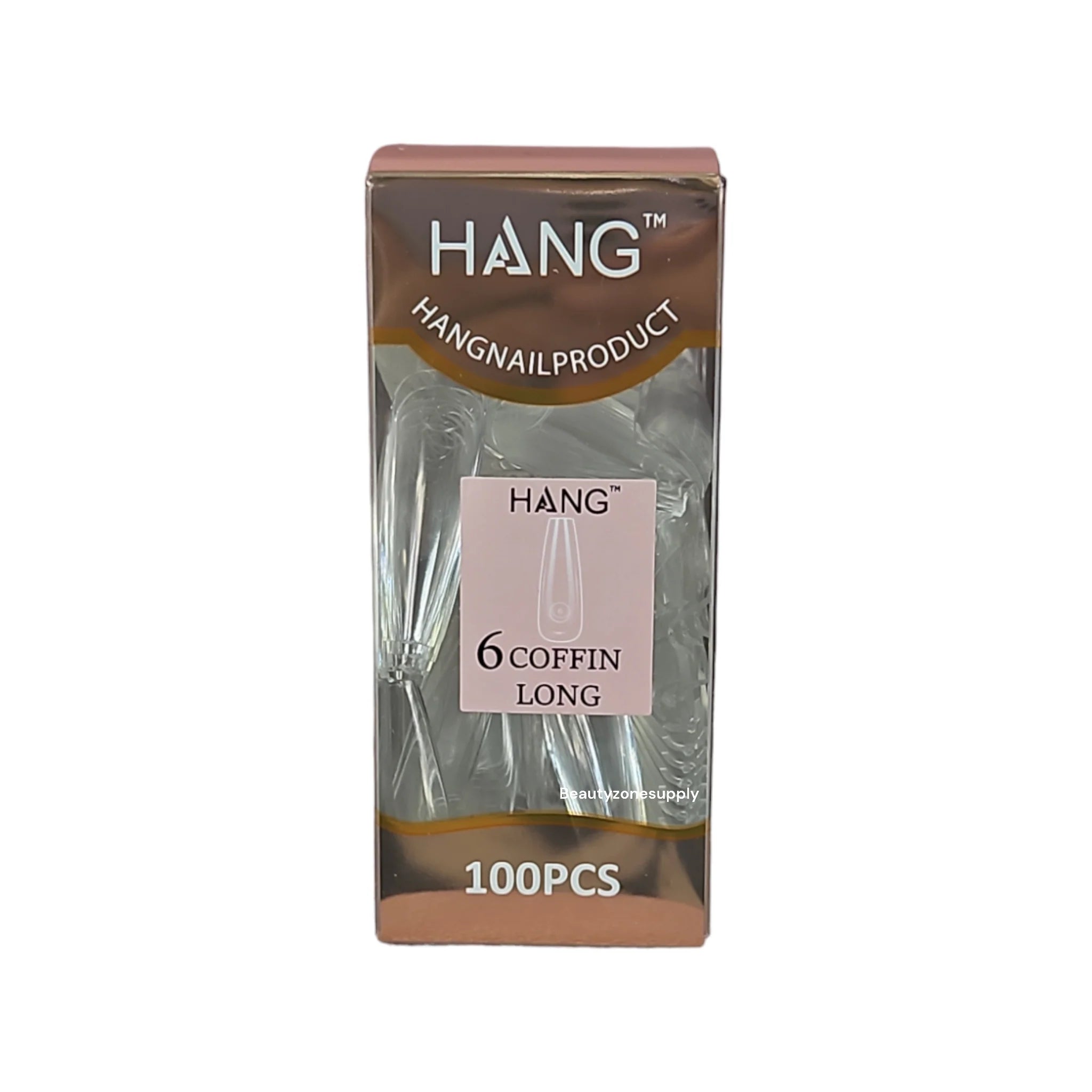 Hang Gel x Tips Premium 100 pc Refill Box Coffin Long