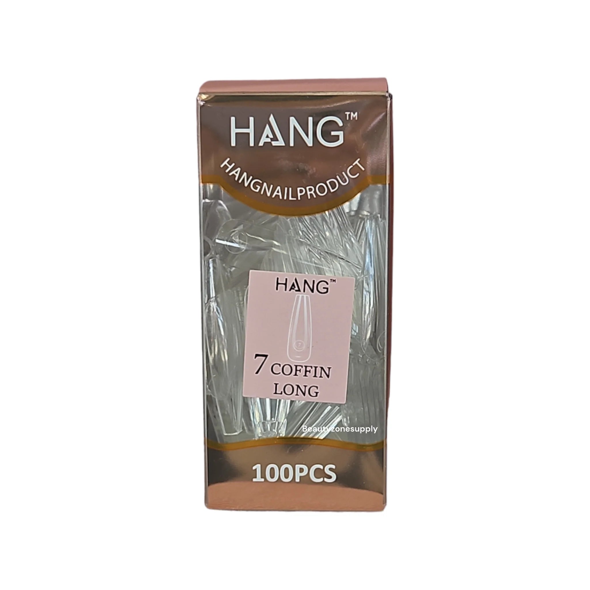 Hang Gel x Tips Premium 100 pc Refill Box Coffin Long