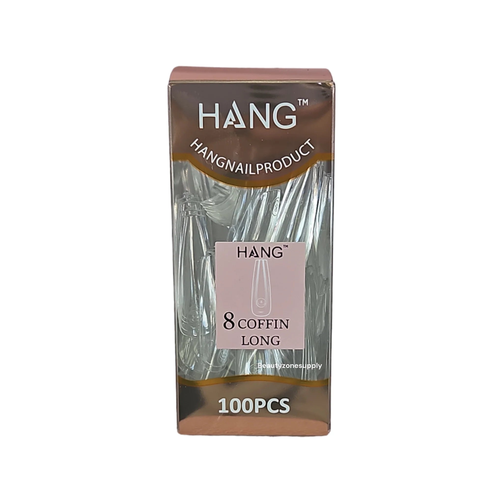 Hang Gel x Tips Premium 100 pc Refill Box Coffin Long