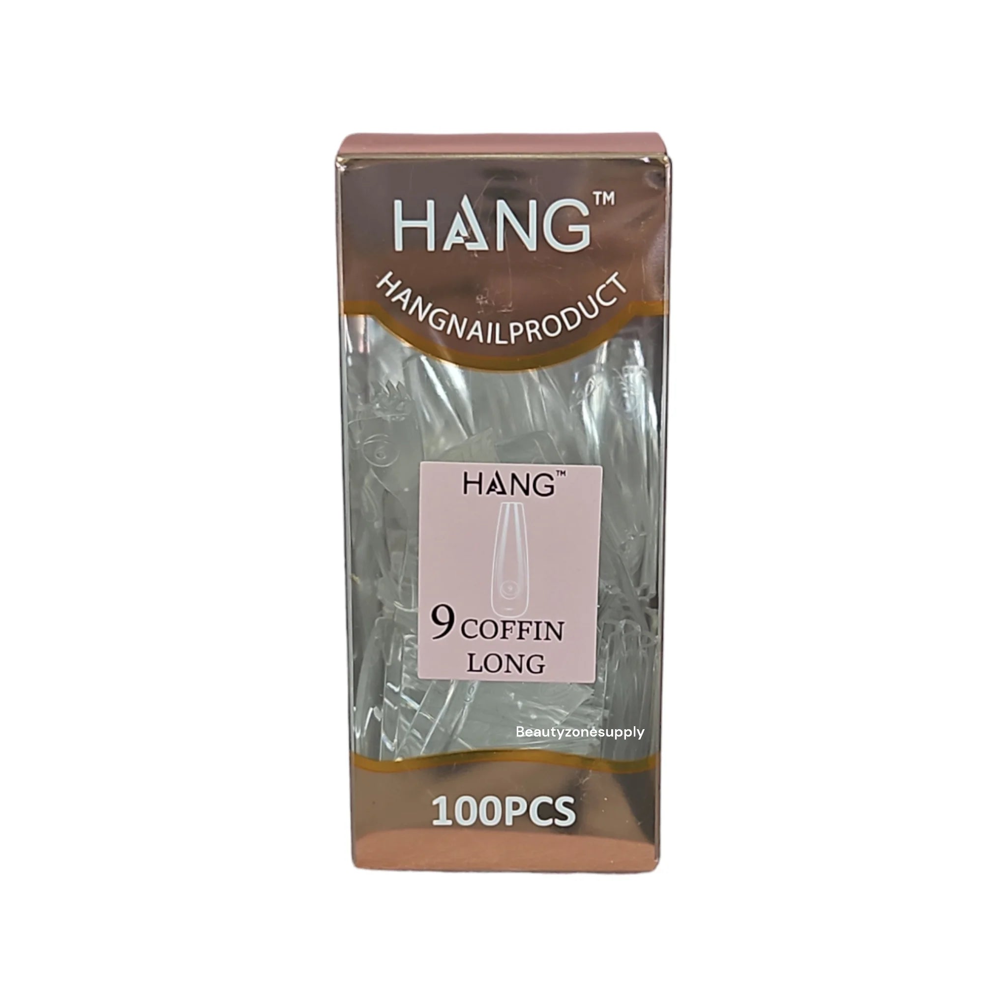 Hang Gel x Tips Premium 100 pc Refill Box Coffin Long