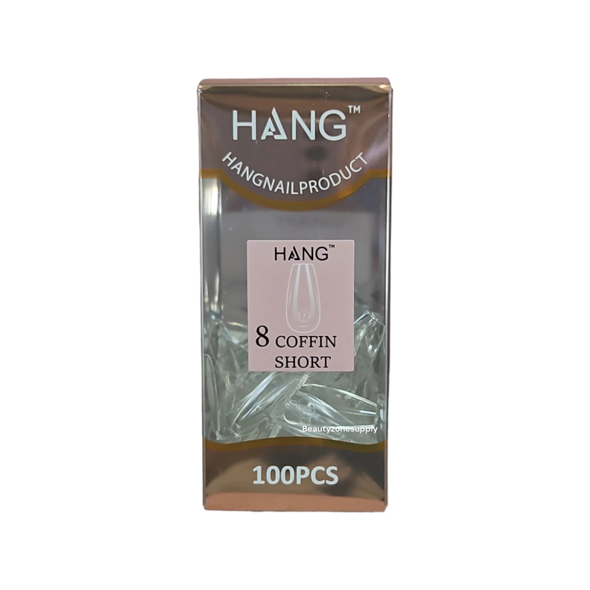 Hang Gel x Tips Premium 100 pc Refill Box Coffin Short