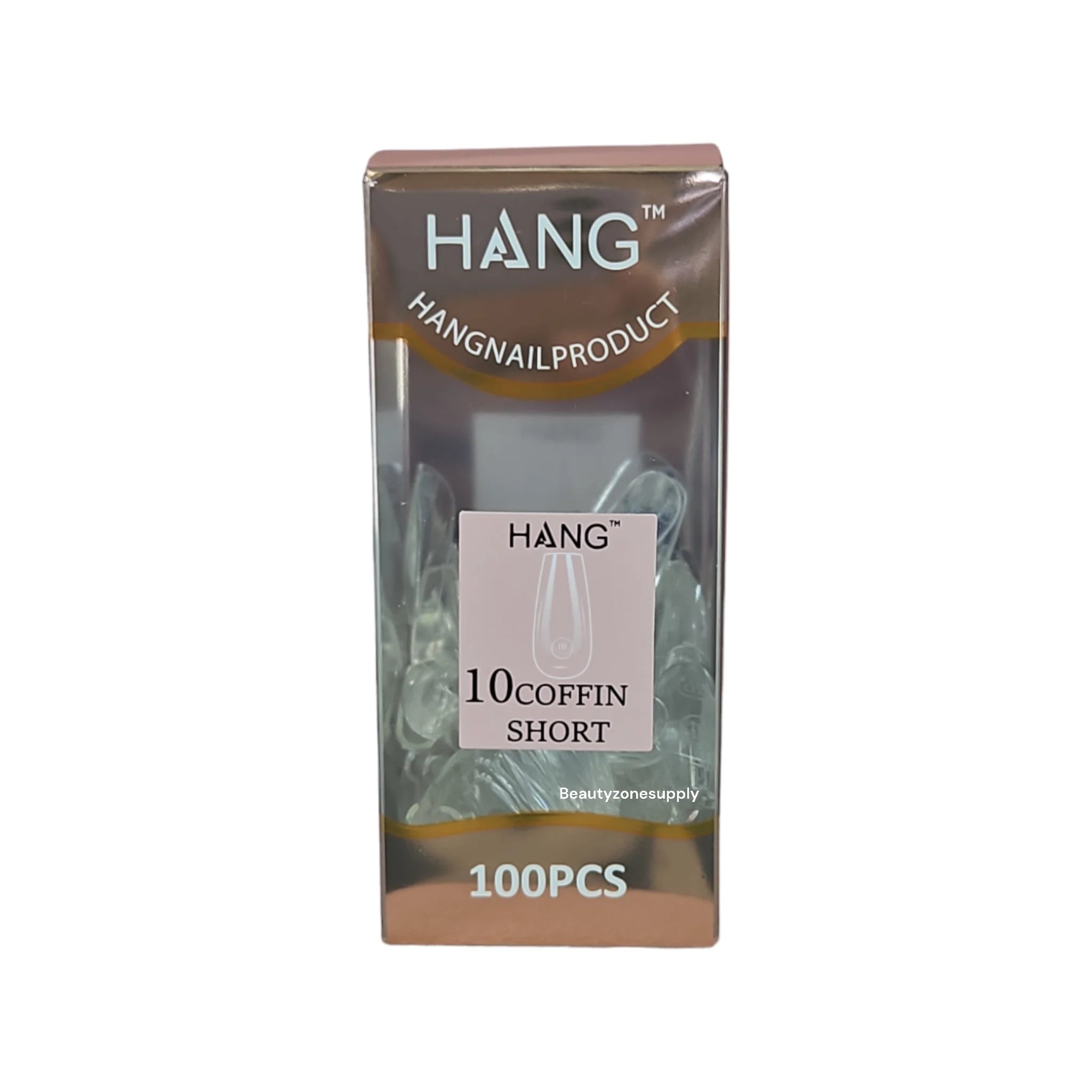 Hang Gel x Tips Premium 100 pc Refill Box Coffin Short