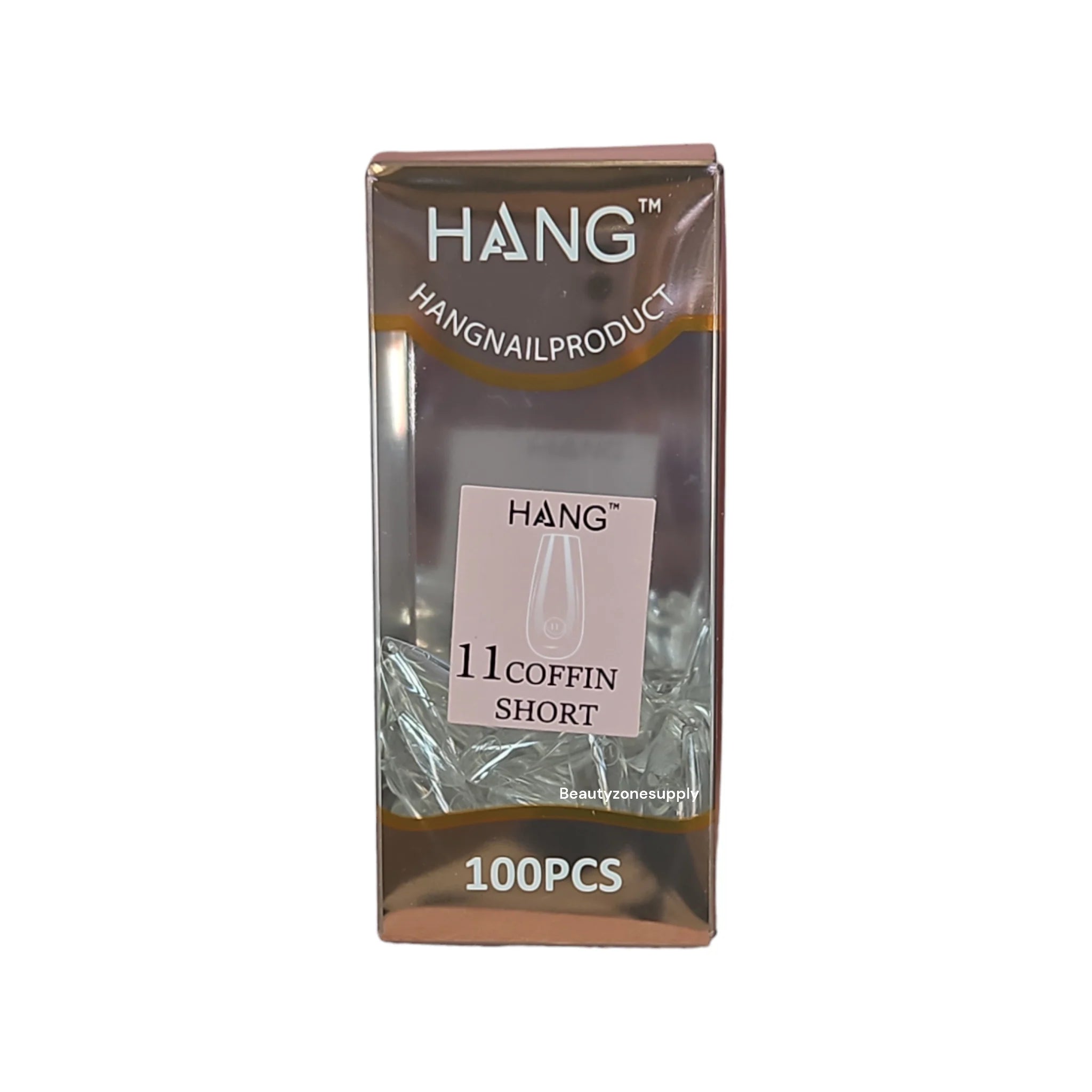 Hang Gel x Tips Premium 100 pc Refill Box Coffin Short