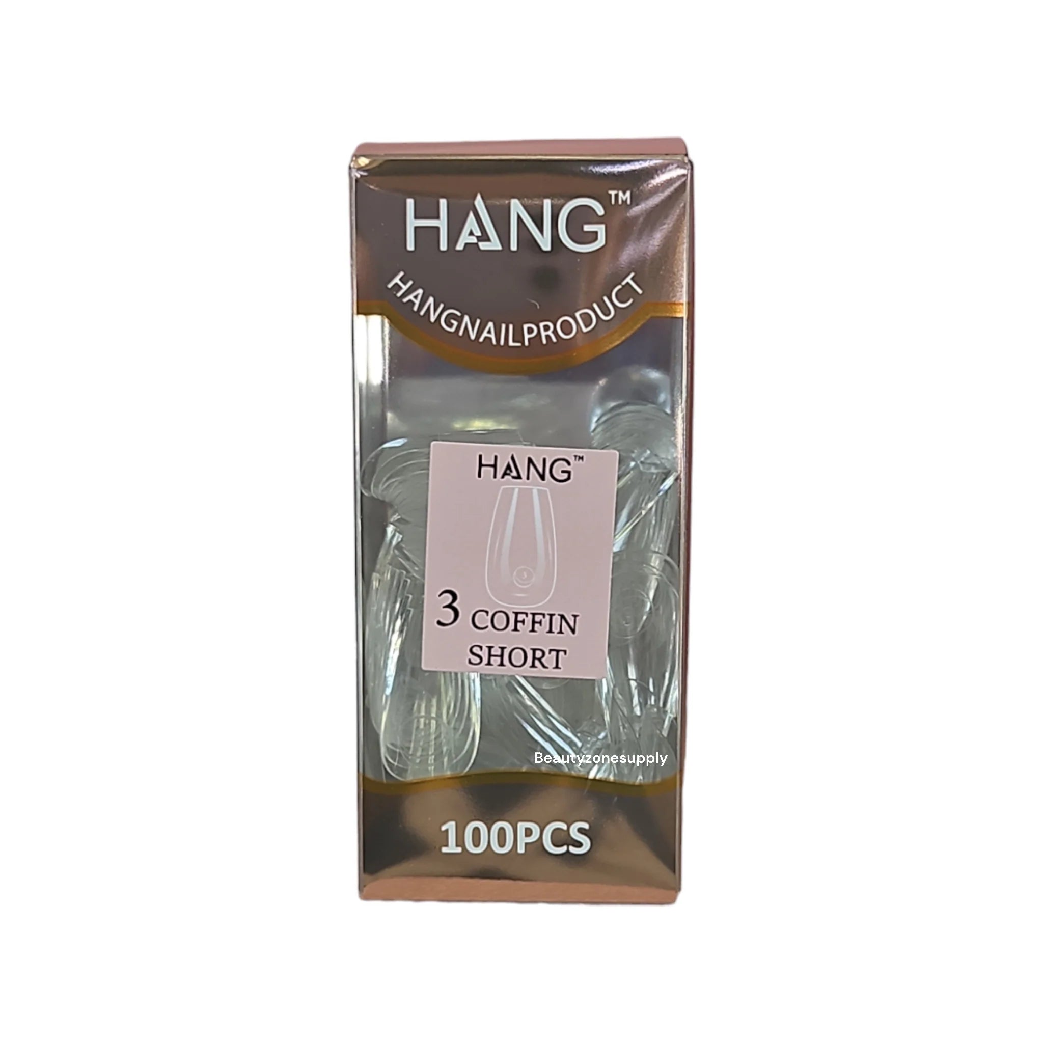 Hang Gel x Tips Premium 100 pc Refill Box Coffin Short