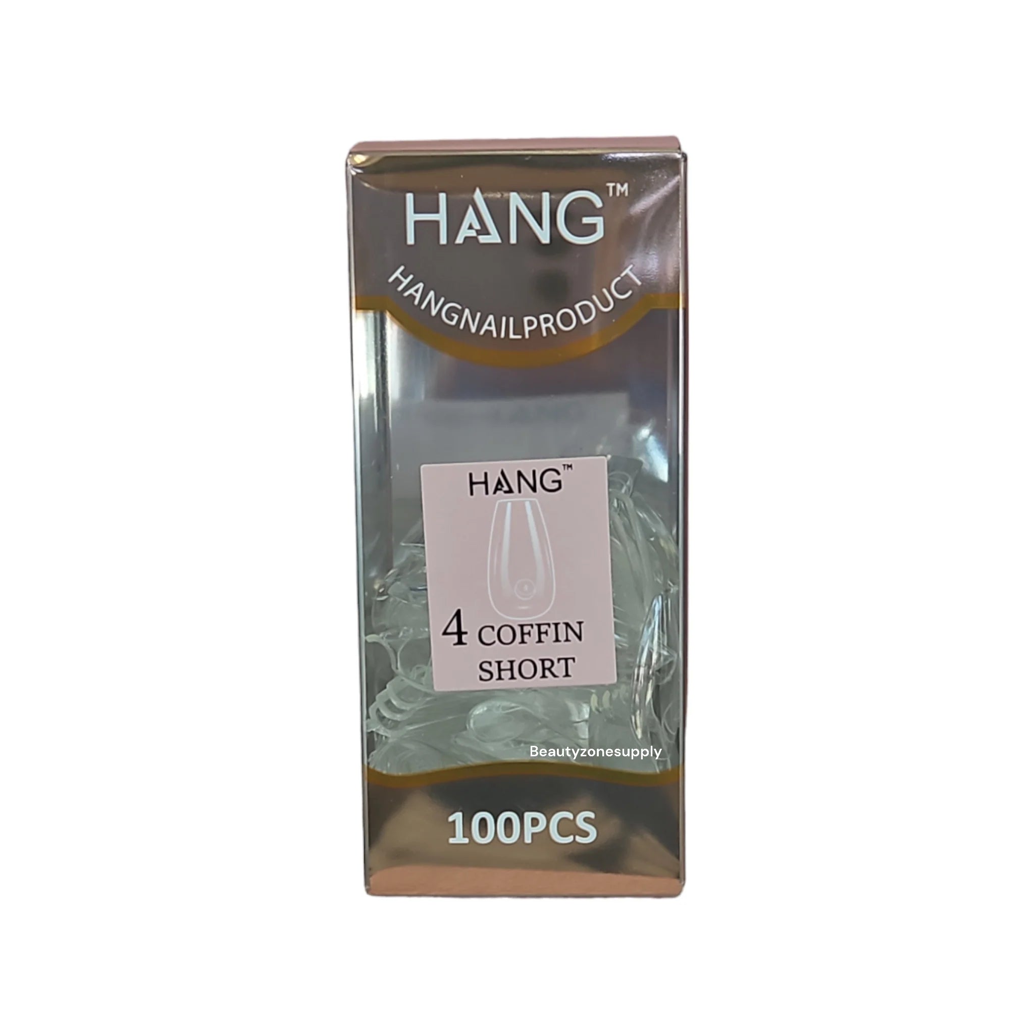 Hang Gel x Tips Premium 100 pc Refill Box Coffin Short
