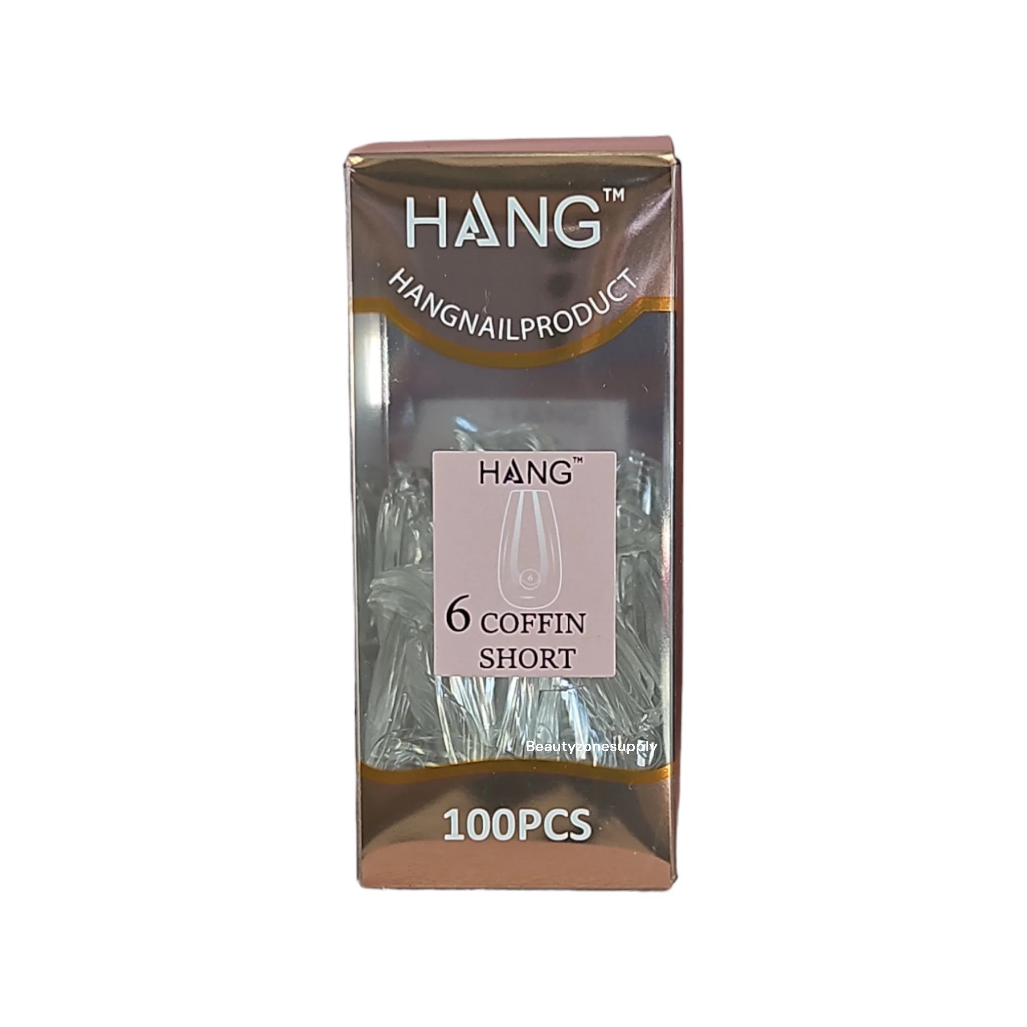Hang Gel x Tips Premium 100 pc Refill Box Coffin Short