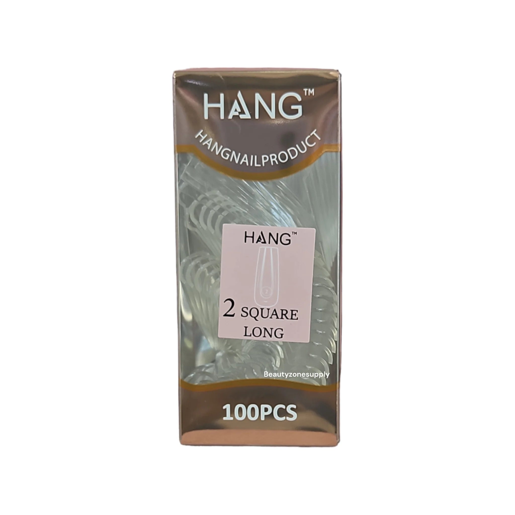 Hang Gel x Tips Premium 100 pc Refill Box Square Long