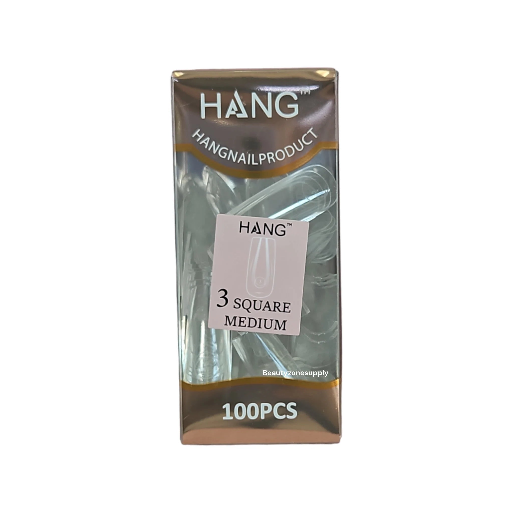 Hang Gel x Tips Premium 100 pc Refill Box Square Medium