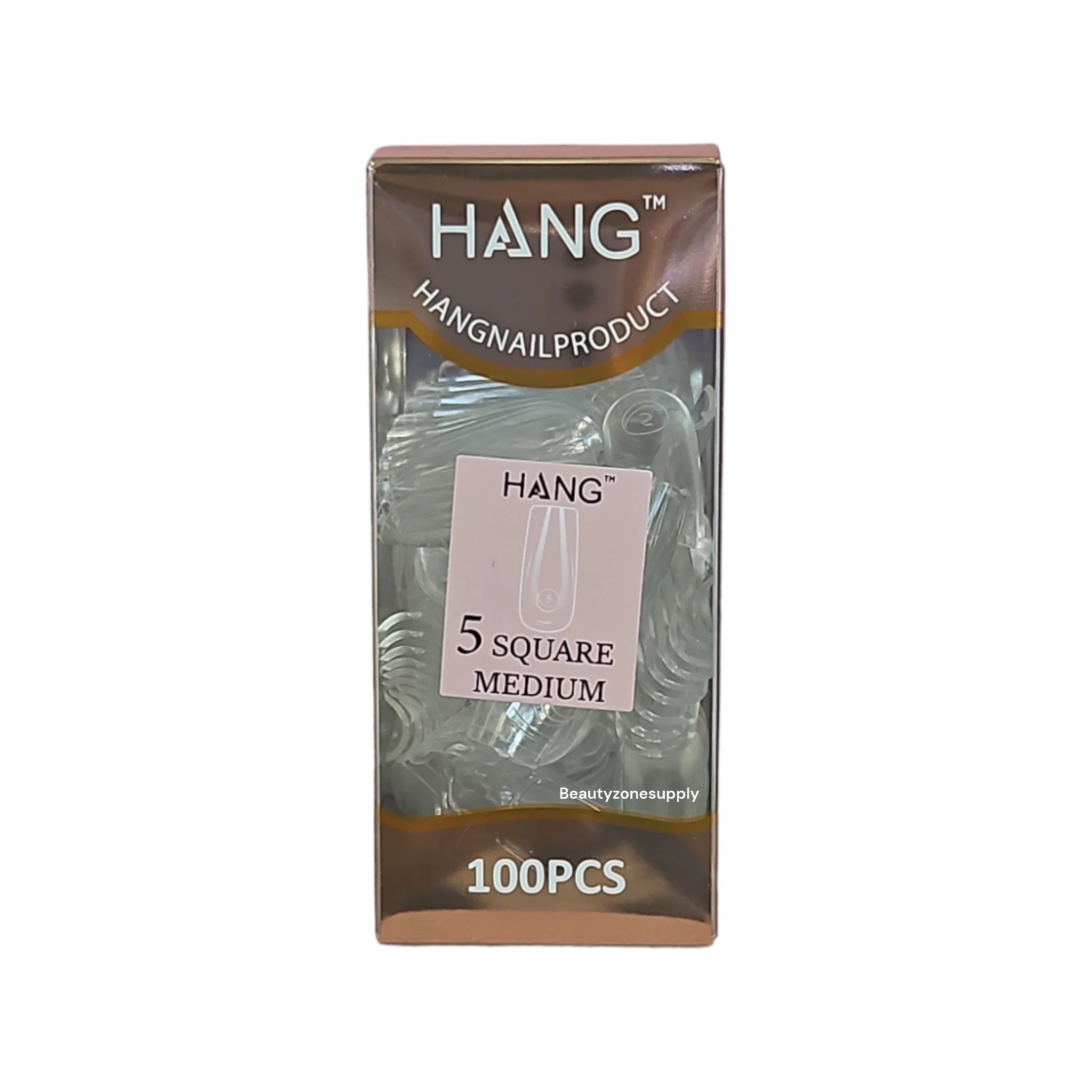 Hang Gel x Tips Premium 100 pc Refill Box Square Medium