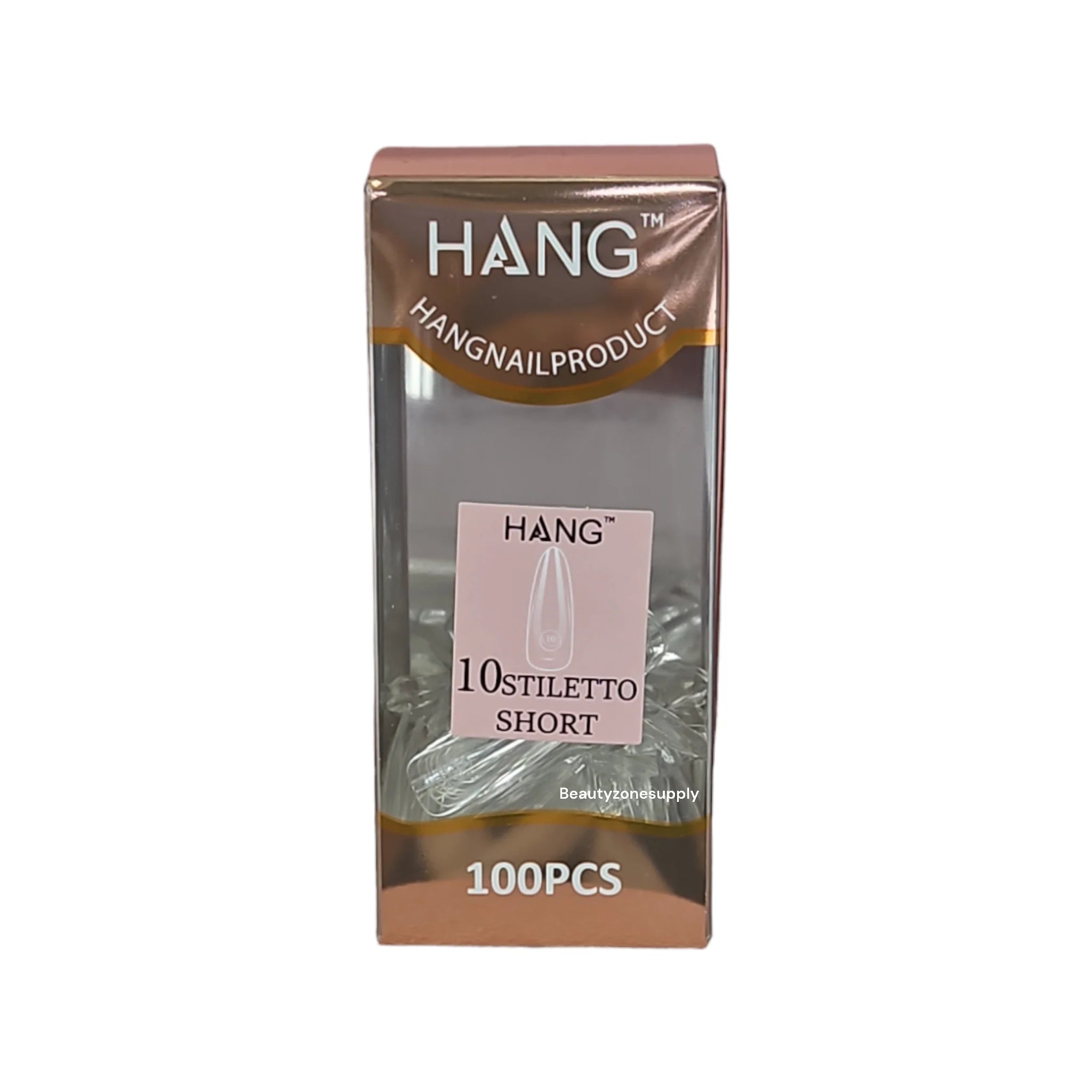 Hang Gel x Tips Premium 100 pc Refill Box Stiletto Short
