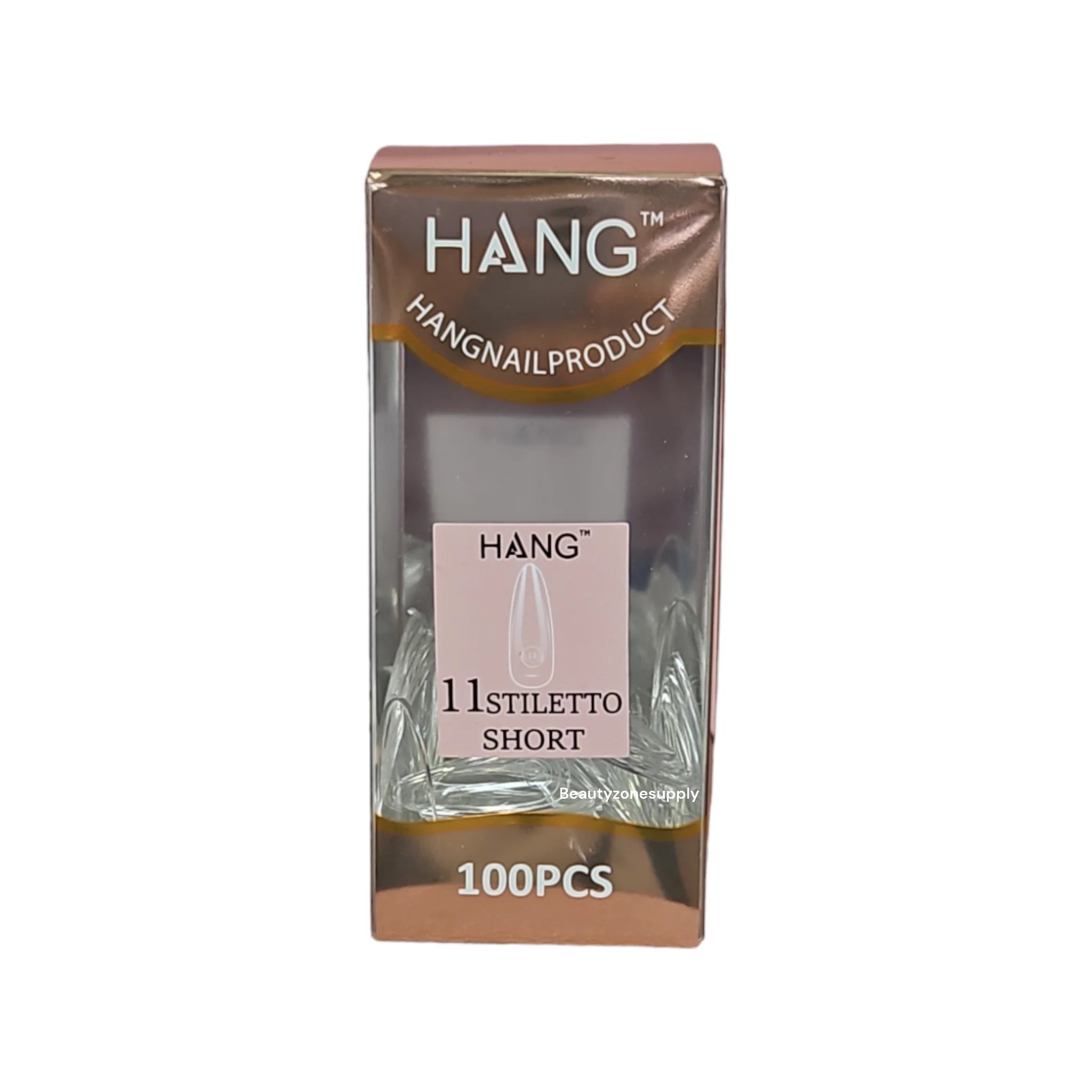 Hang Gel x Tips Premium 100 pc Refill Box Stiletto Short