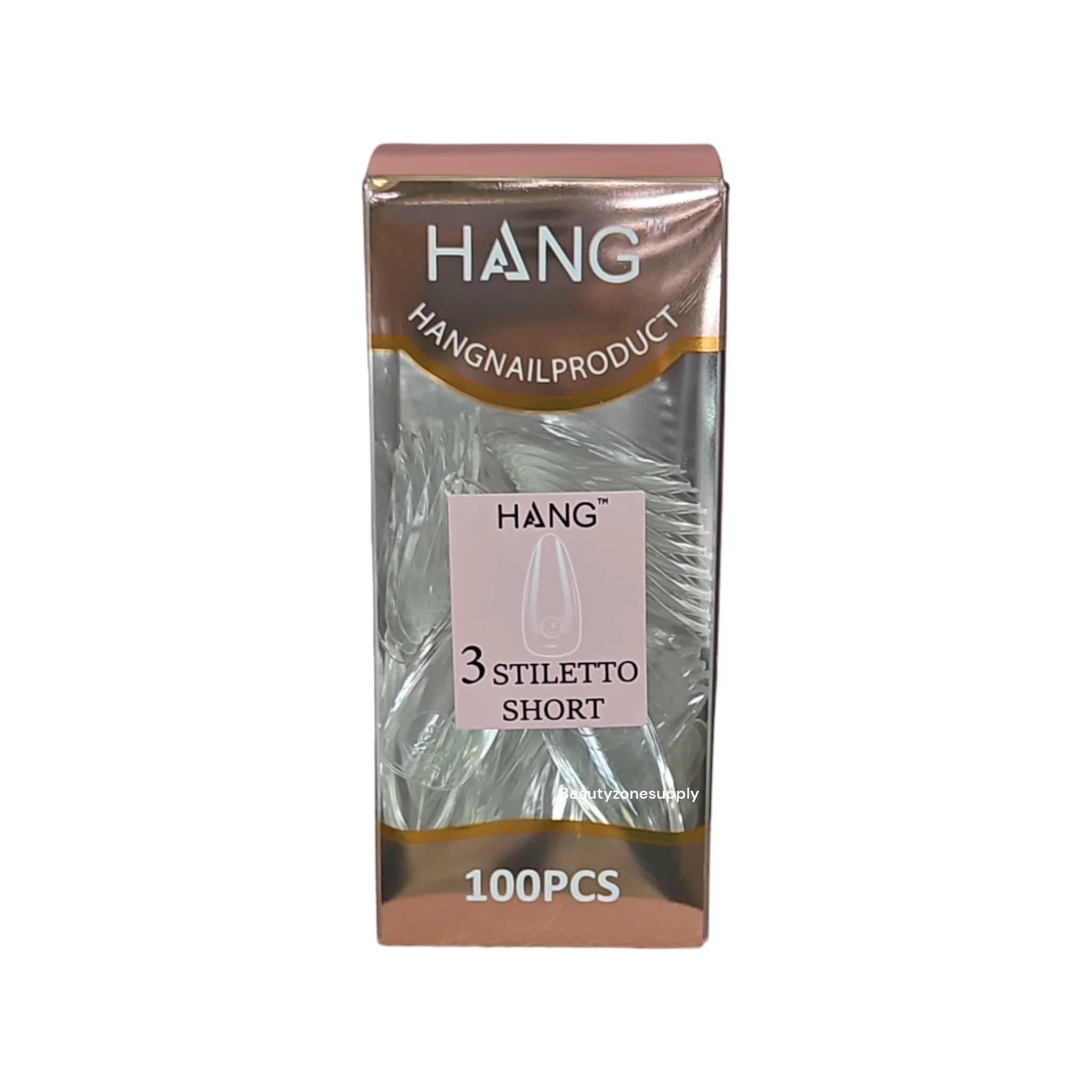 Hang Gel x Tips Premium 100 pc Refill Box Stiletto Short