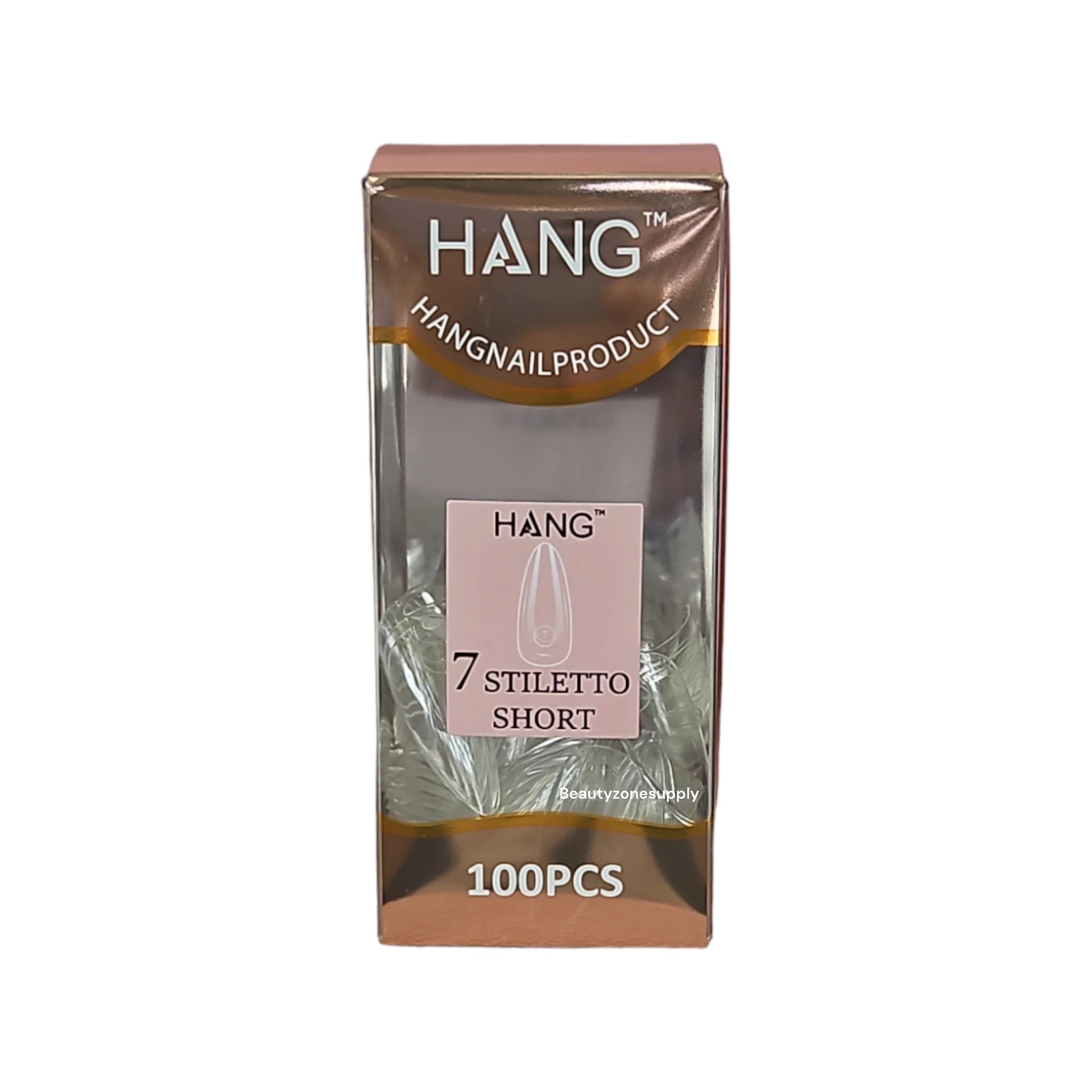 Hang Gel x Tips Premium 100 pc Refill Box Stiletto Short