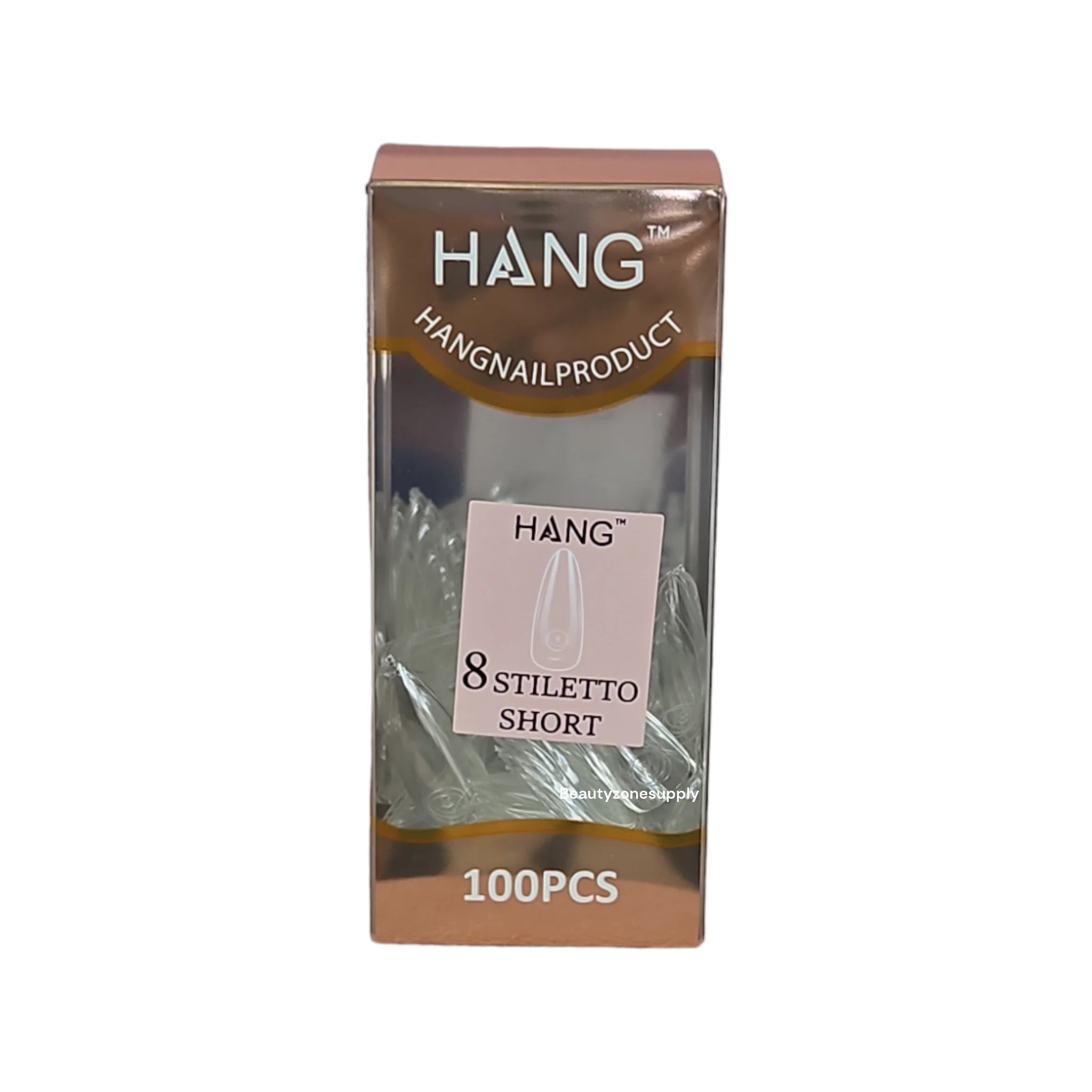 Hang Gel x Tips Premium 100 pc Refill Box Stiletto Short