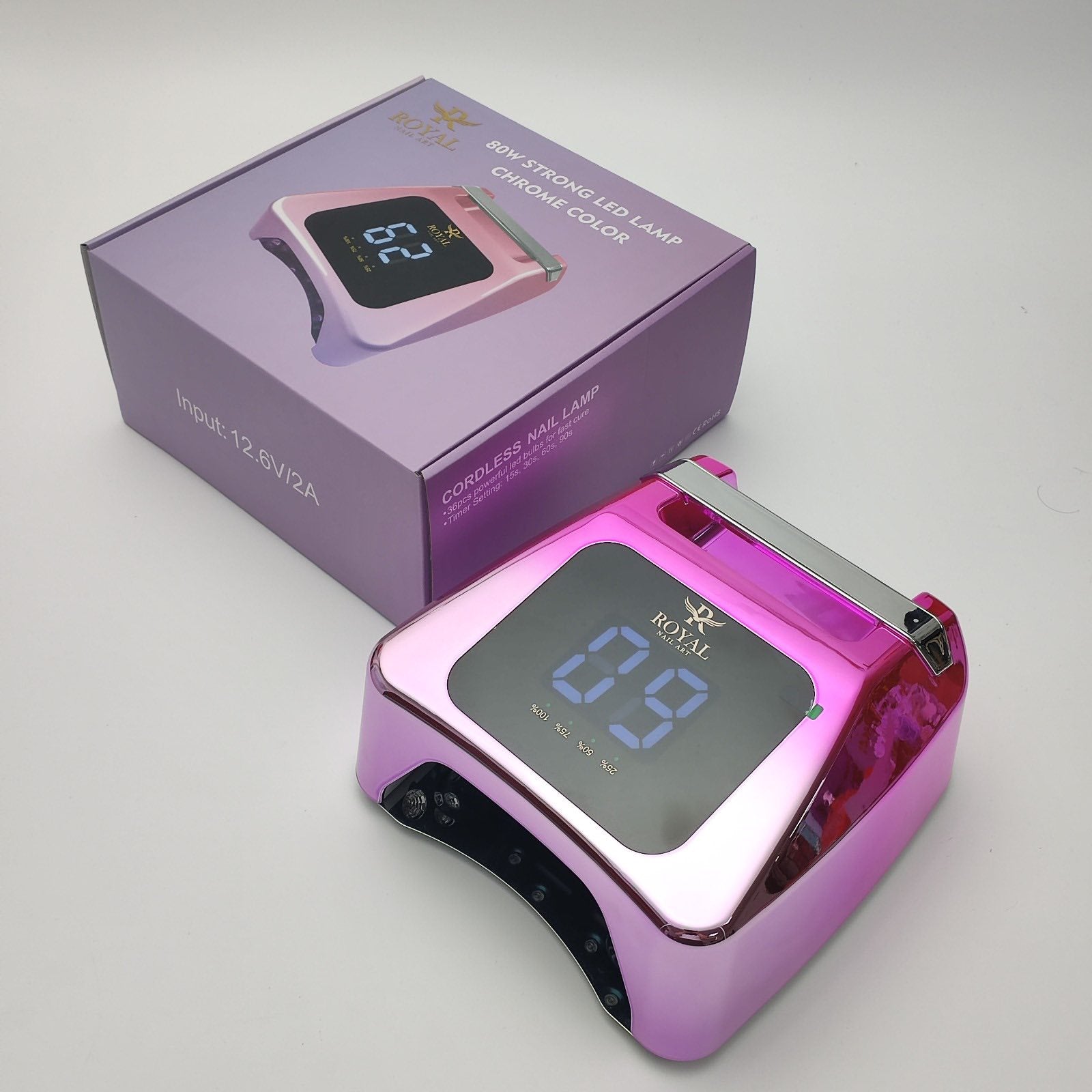 Pink Chrome Lamp 80W