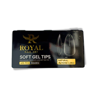 Royal Natural Almond Long Soft Gel Tip