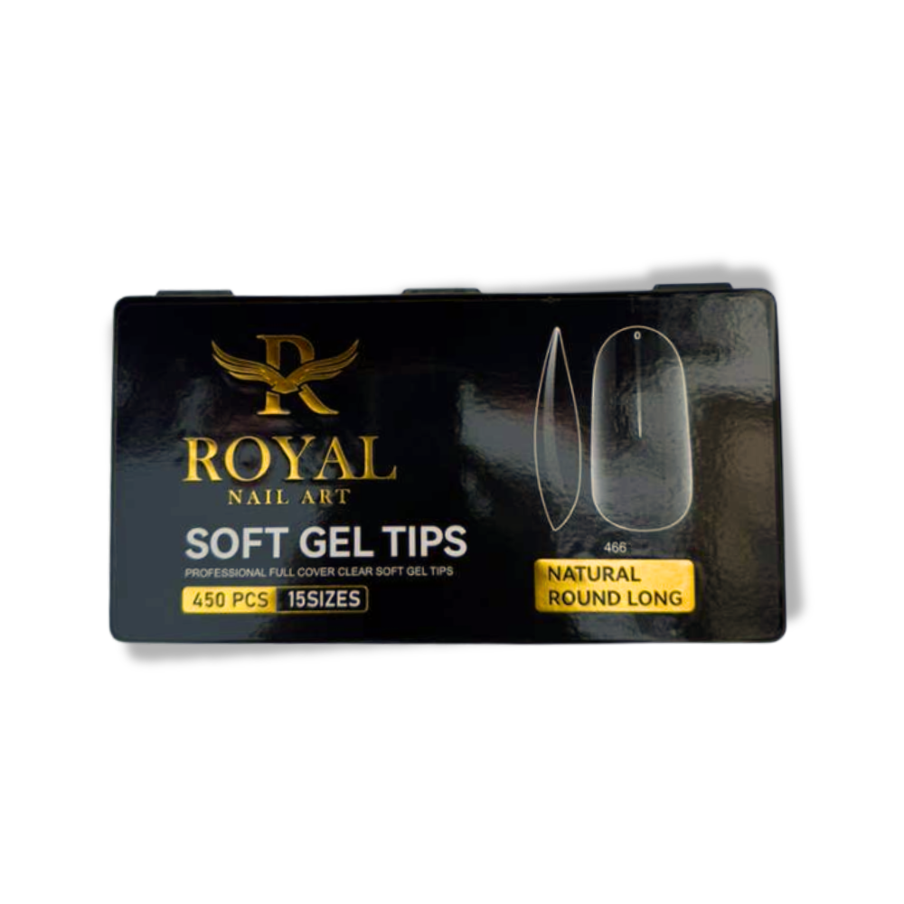 Royal Natural Round Long Soft Gel Tip – Jet Nail Supply