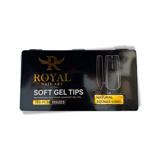 Royal Natural Square Long Soft Gel Tip