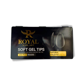 Royal Natural Stiletto Extra Small Soft Gel Tip