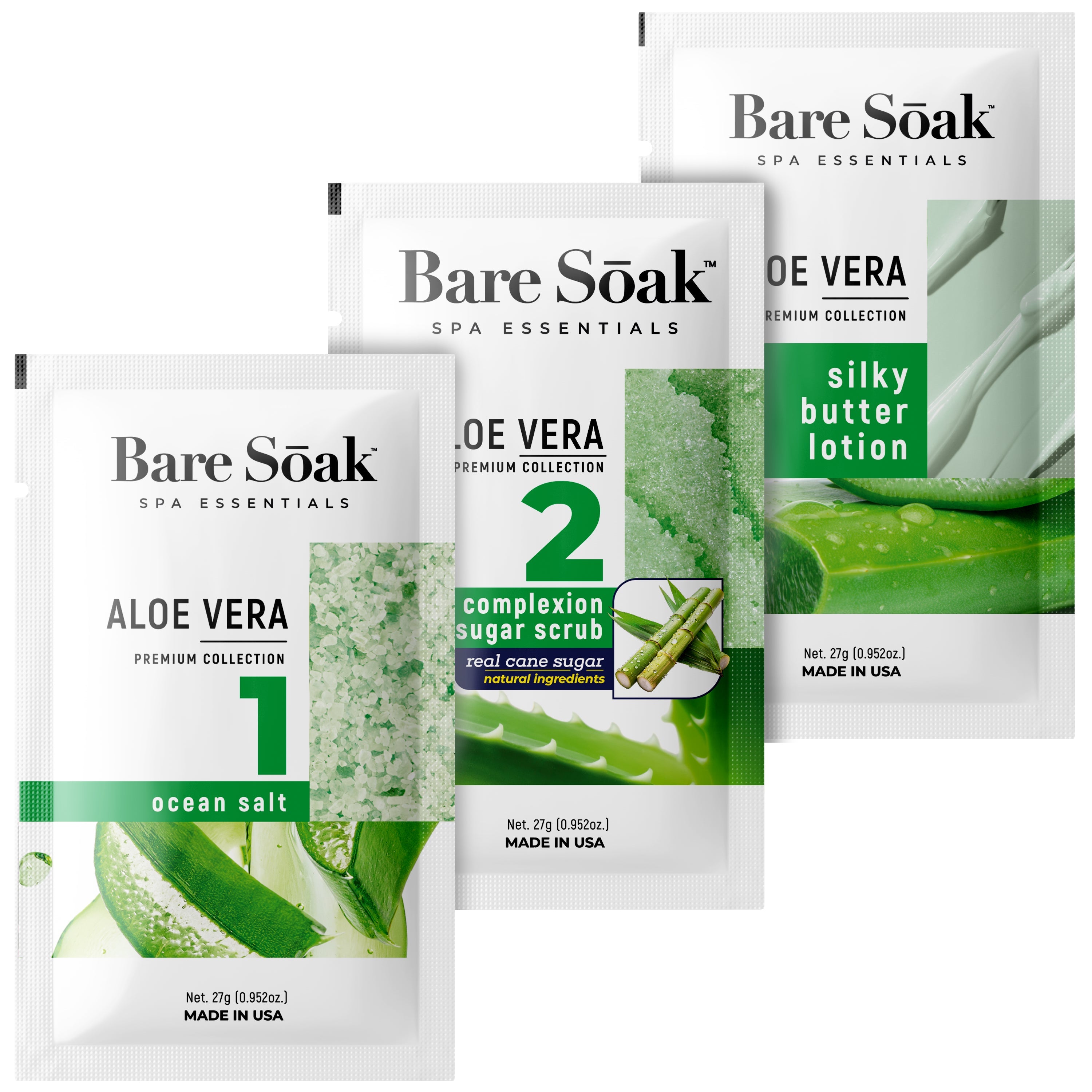 Bare Soak 3 Steps - Aloe (95 kits)