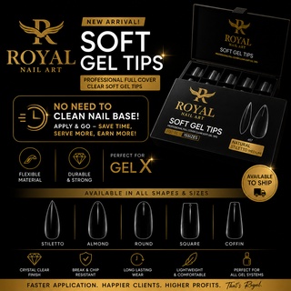 Royal Natural Almond Extra Small Soft Gel Tip