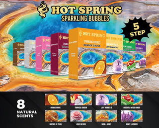 HOT SPRING Gassy Bubble 5in1 Sample combo of 8 Scents