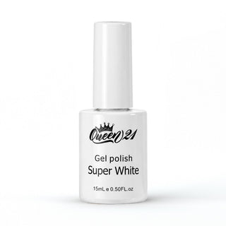 QUEEN 21 - Super White Gel Polish - 15ml/0.5oz