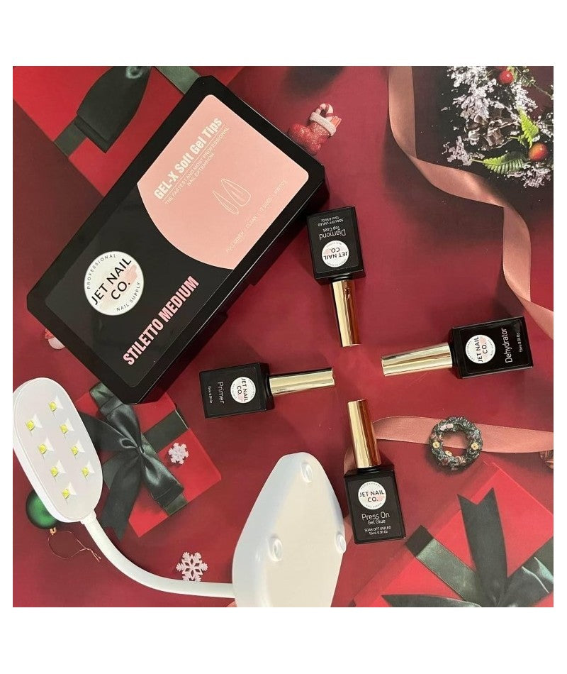 Combo Gel -X Press On Kit Extra 2 Box Tip